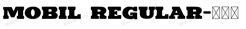 Mobil Regular字体转换